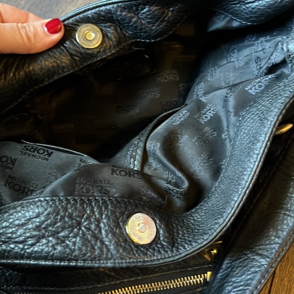 Michael Kors black leather shoulder bag - Picture 5 of 5